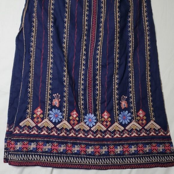 JOHNNY WAS MAXI EMBROIDERED COUNTRY FLORAL BOHO BOHEMIAN SKIRT MEDIUM SMALL S - Picture 13 of 16